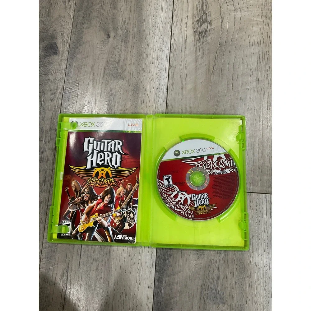 Guitar Hero Aerosmith Xbox‎ 360 Video Game with Manual Activision 2008 NTSC